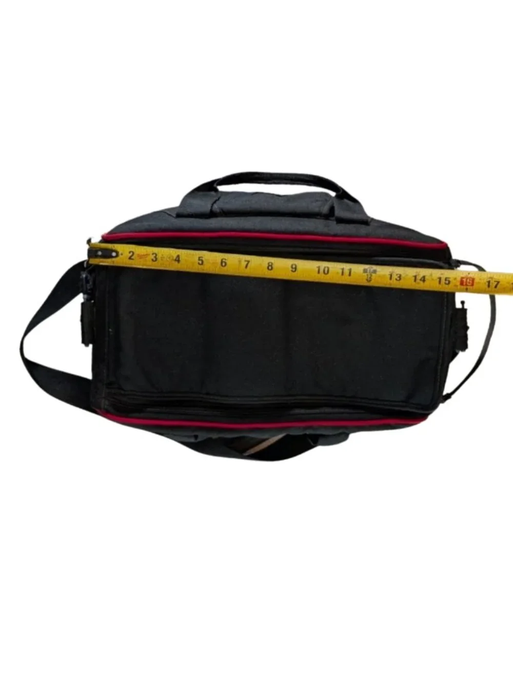 Coastar Vintage Padded Media Video Camera Gear Bag Black Red 16